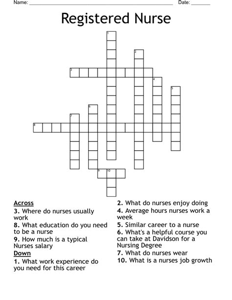 eastern nurse crossword